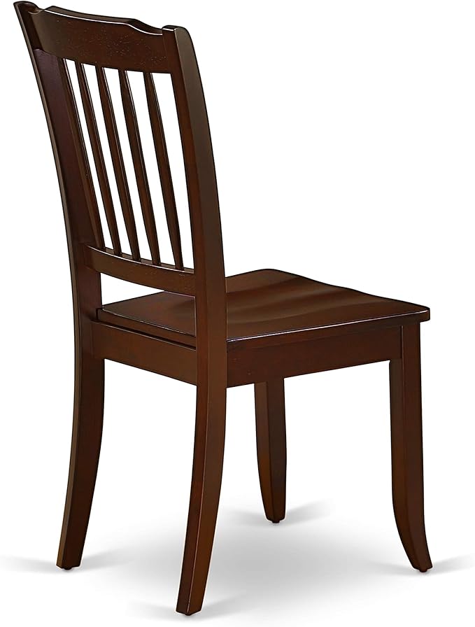 East West Furniture HBDA3-MAH-W 3 Piece Modern Dining Table Set Contains a - Image 9