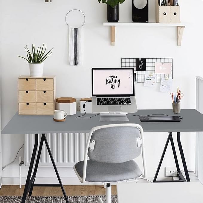Kaboon Grey Table Top 30" D x 47.25" W, Solid One-Piece Desktop, Universal Wood - Image 6
