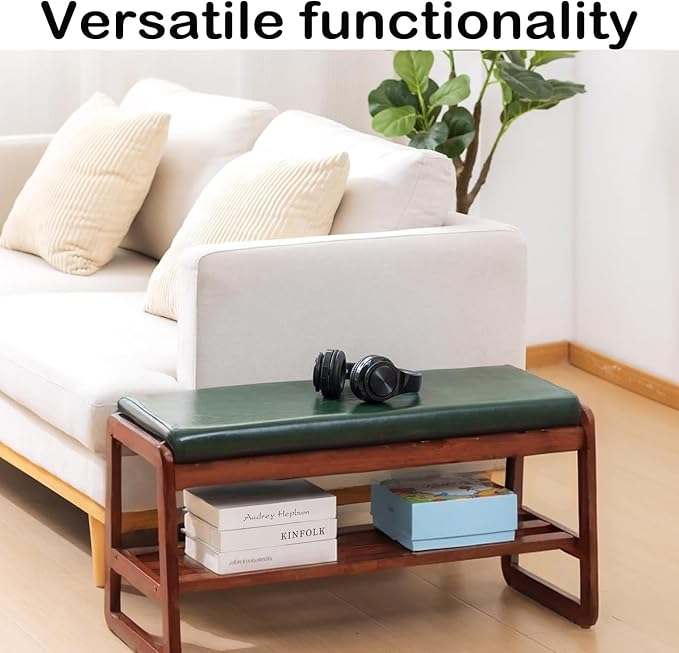 Shoe Rack Bench, Solid Wood Entryway Bench - Image 5