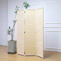 3 Panel Room Divider and Folding Panel Screen, Bamboo Panel Divider Screen by Furnnylane