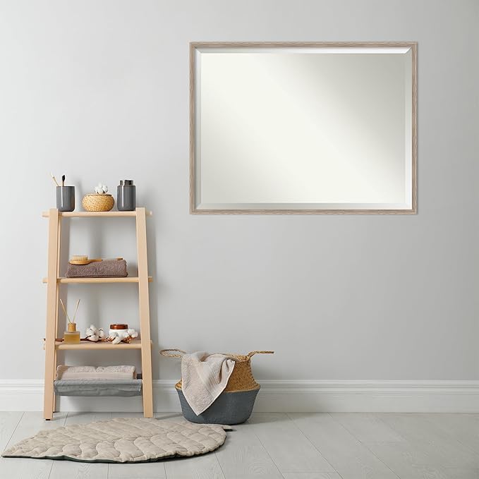 Amanti Art White Bathroom Mirror - Image 6