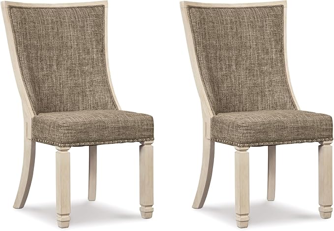 Signature Design by Ashley Bolanburg Modern Farmhouse Upholstered Dining Chair by SignatureDesignbyAshley