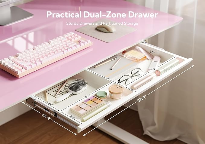 INNOVAR Glass Standing Desk - Image 6