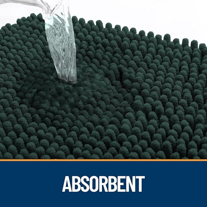 OLANLY Door Mat for Muddy Dog Paws 30x20, Absorbent Chenille Mud Doormat - Image 3