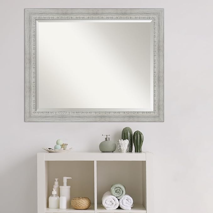 Amanti Art White Bathroom Mirror - Image 5