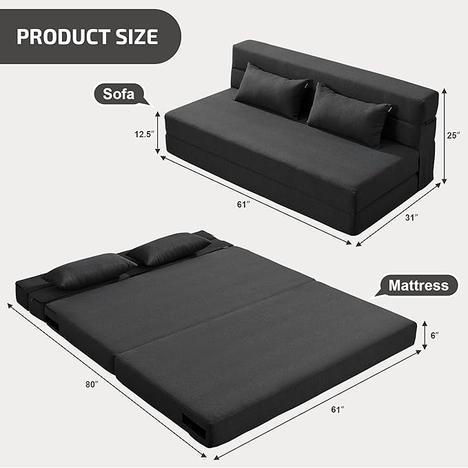 Convertible Folding Sofa Bed - Image 2