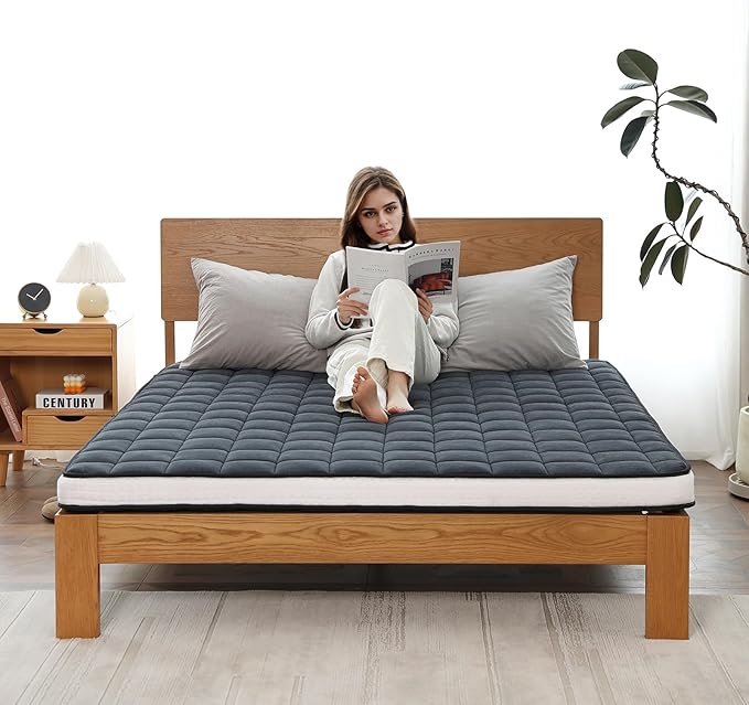 Welnow Japanese Futon Floor Mattress, Full Size Thick Tatami Mat Portable & - Image 7