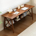 Extra Long Desk with Bookshelf by NELYE