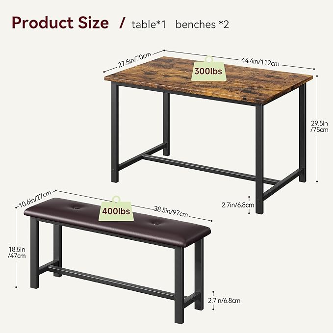Dining Table Set for 4, Kitchen Table - Image 6