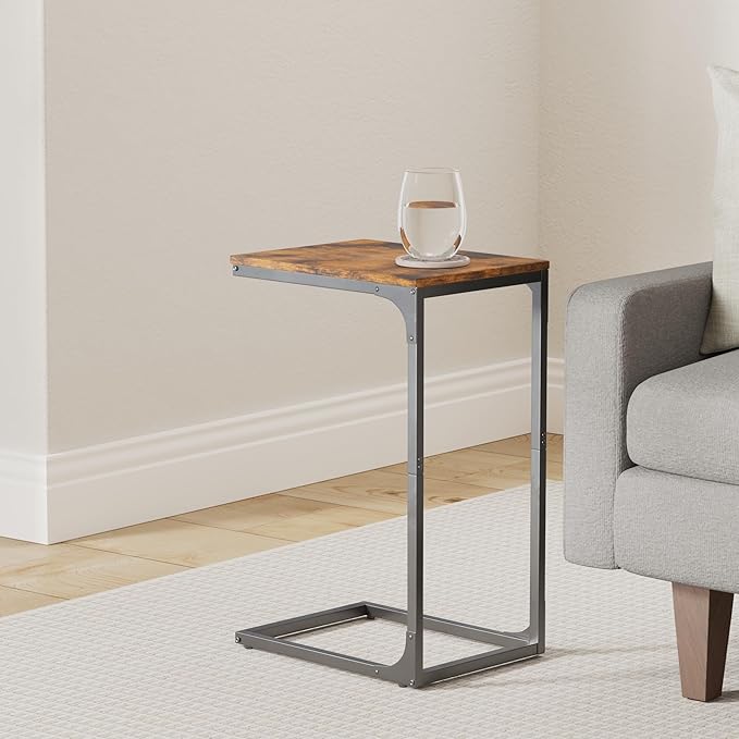 VASAGLE C-Shaped End Table Set of 2, Small Side Table - Image 2