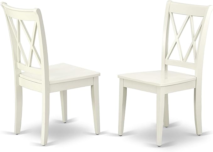 East West Furniture HBCL5-LWH-W 5 Piece Dining Set Includes a Round Dining Room - Image 4
