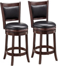 Ball & Cast Swivel Counter Height Barstool 24 Inch Seat Height Cappuccino Set by BallCast