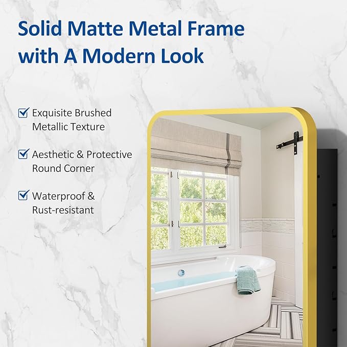 16x24 Inch Mirror Medicine Cabinet - Image 4