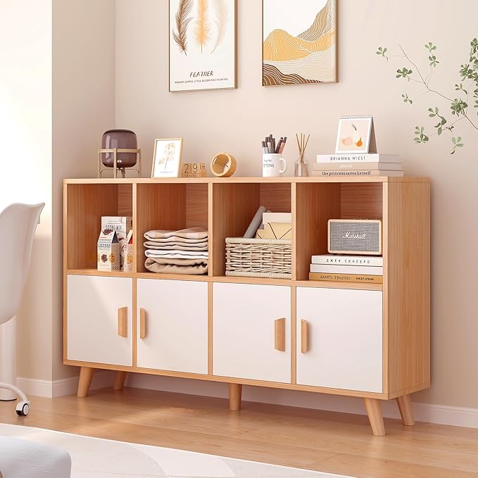 Cubby Shelf Bookcase with Doors by OSCHF