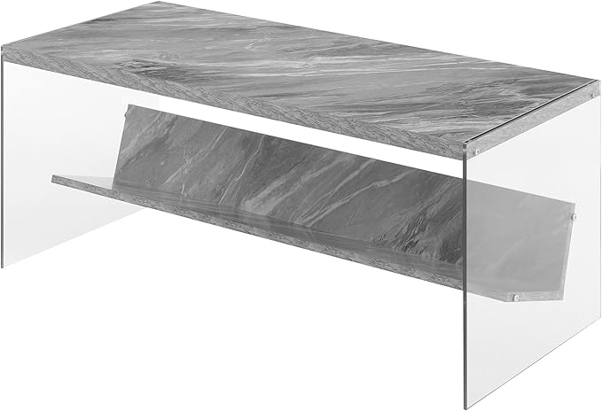 Convenience Concepts SoHo Modern Living Storage Shelf, Contemporary Coffee Table by ConvenienceConcepts