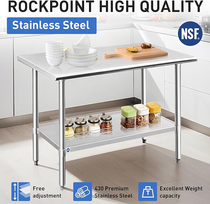 ROCKPOINT Stainless Steel Table - Image 4