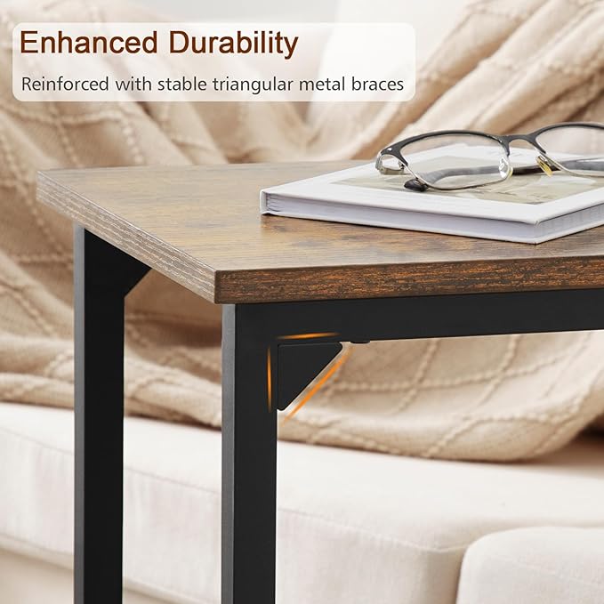AMHANCIBLE C Shaped End Tables, TV Trays Set of 2 - Image 6