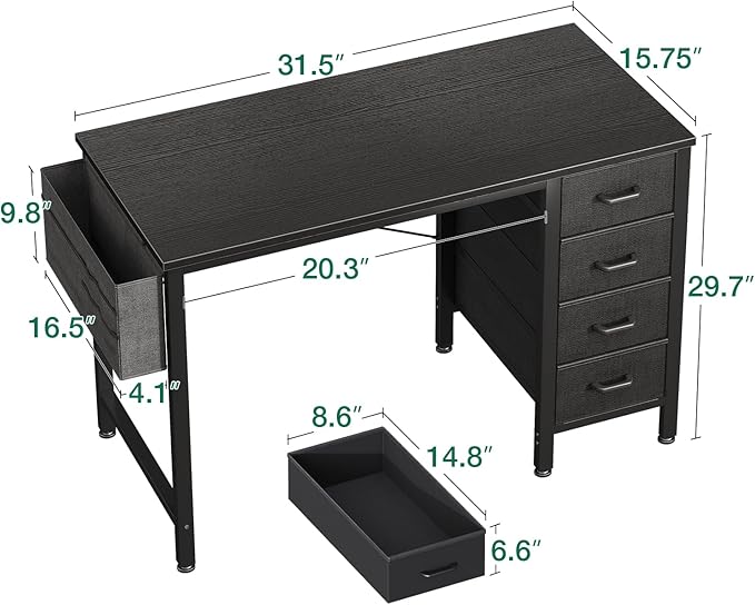 Casaottima 32-Inch Small Computer Desk - Image 3