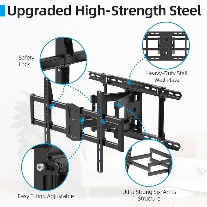 Full Motion TV Wall Mount 24 inch Studs - Image 4