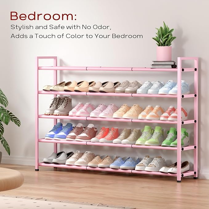 Bumusty 5-Tier Long Expandable Shoe Rack - Image 4