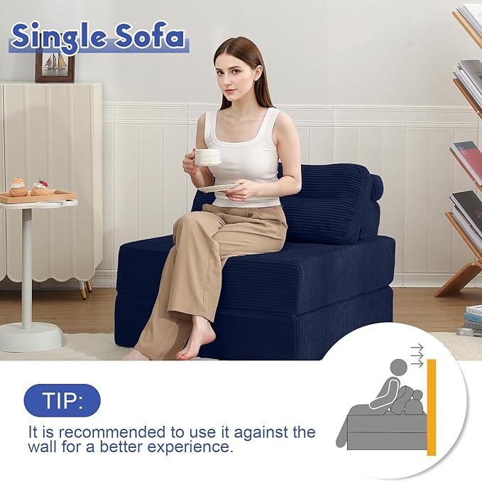 MeMoreCool Instant Guest-Ready Comfort — Convertible Folding Sofa Bed Chair - Image 4