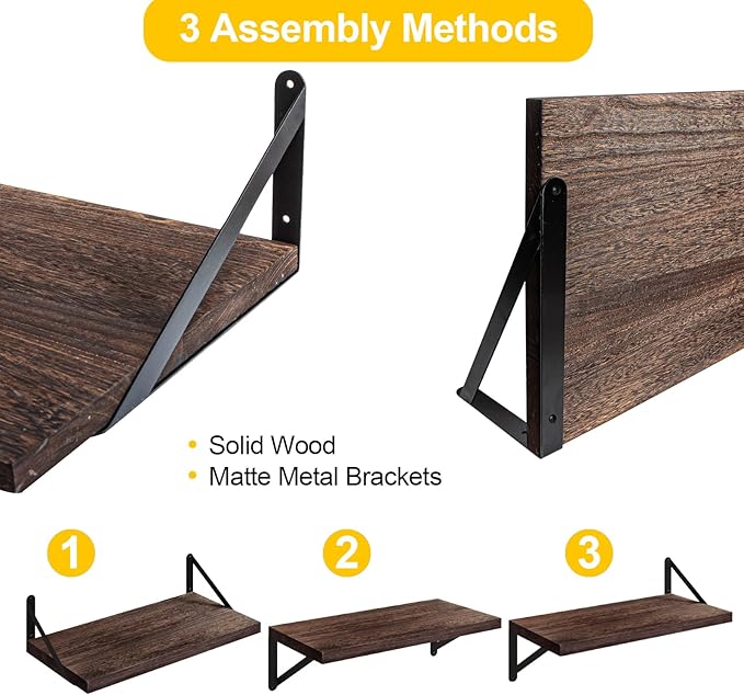 SAUMONIERES Floating Shelves Wall Bookshelf - Image 4