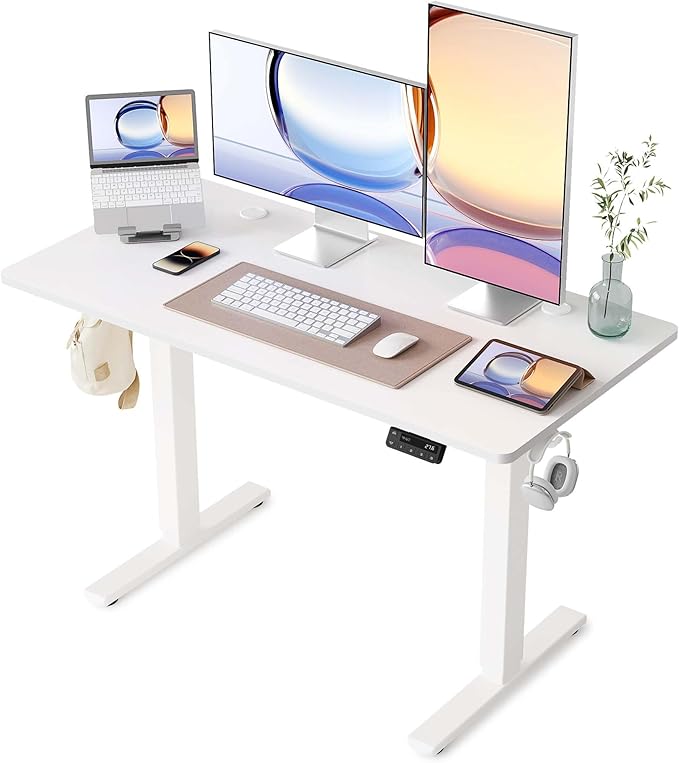 YIHAYO Electric Standing Desk, 48 x 24 Inches Stand Up Desk by YIHAYO