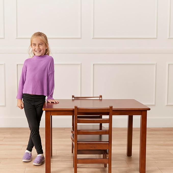 ECR4Kids 24in x 36in Rectangular Hardwood Table and Chair Set, 12in Seat Height - Image 11