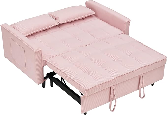 Ball & Cast Convertible Sofa Bed, Loveseat Sleeper Sofa W/Pull-Out Bed - Image 11
