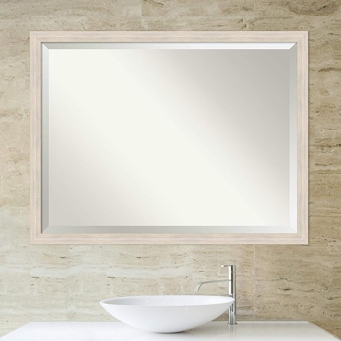 Amanti Art White Bathroom Mirror - Image 5