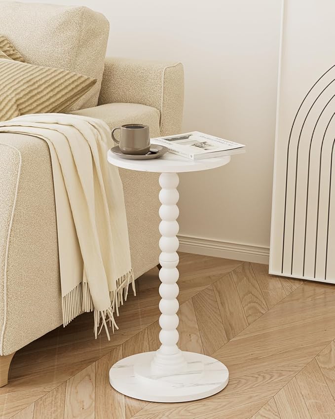 Masupu Round Side Table, Small Drink Table - Image 8