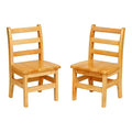 ECR4Kids Three Rung Ladderback Chair, 12in Seat Height, Classroom Seating by ECR4Kids