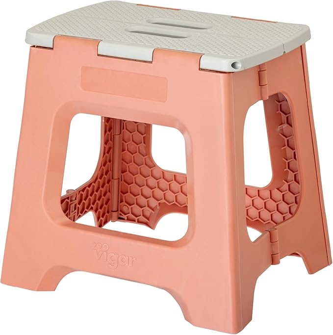 Vigar Compact Step Stool Foldable, 12-1/2-inch Step Stools by VIGAR