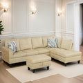 L Shaped Sectional Couches for Living Room, Modern Modular Sectional Sofa by FONTOI