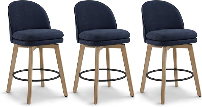 Counter Height Barstools 26 inch Upholstered Swivel Bar Stools by Kislot