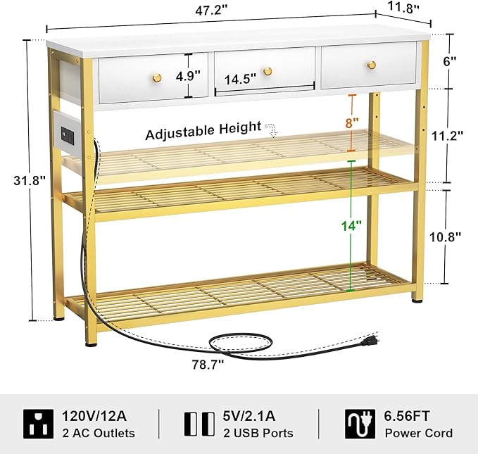 Ecoprsio 47'' Entryway Table - Image 3