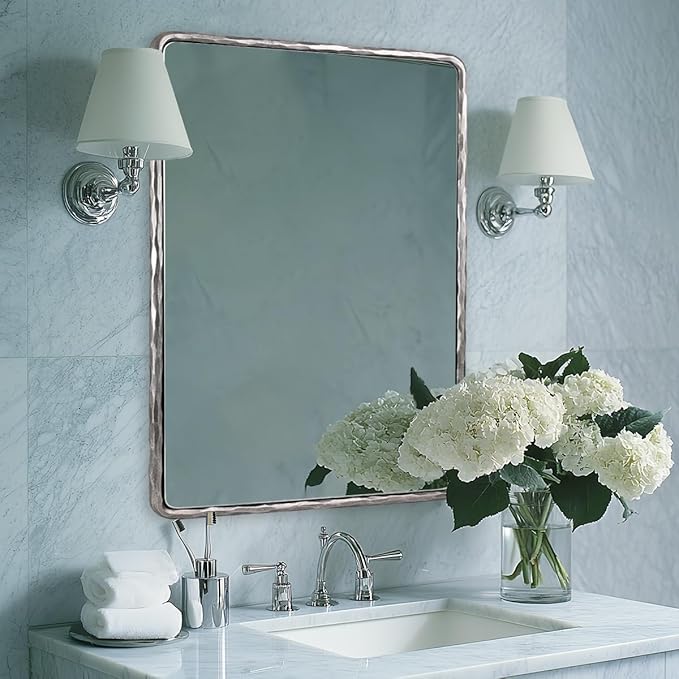 ANDY STAR Hand-Forged Silver Bathroom Mirrors - Image 7