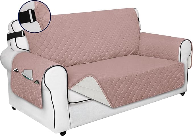 PureFit Reversible Sofa Cover Water Resistant Loveseat Couch Cover, Machine by PureFit
