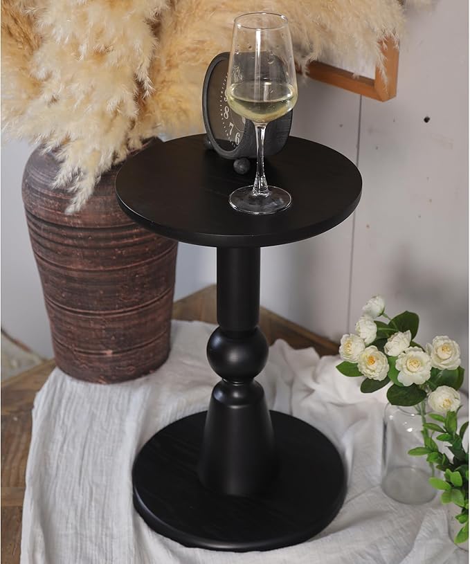 Round Side Table, 11.6 Inch Modern Accent End Table - Image 6