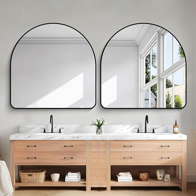 Arched Bathroom Mirror, Wall Mounted Mirror, Living Room, Vertically Hanging - Image 7