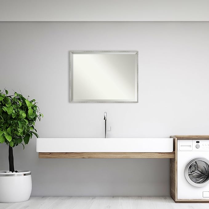Amanti Art White Bathroom Mirror - Image 5