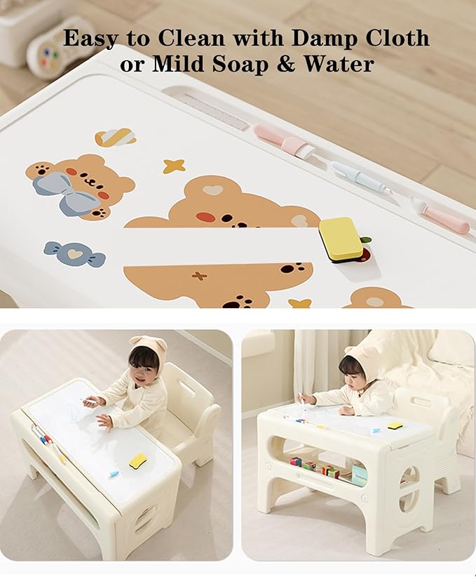Toddler Table and Chair Set, Activity Table - Image 6
