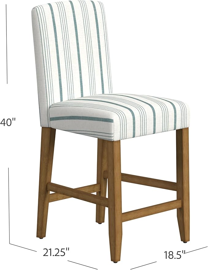 HomePop Curved Back 24" Barstool - Image 3