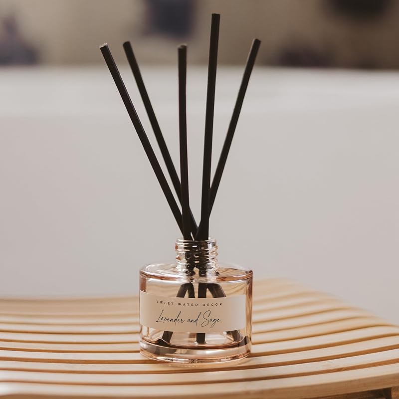 Sweet Water Decor Lavender and Sage Reed Diffuser – Room Decor Aesthetic - Image 4
