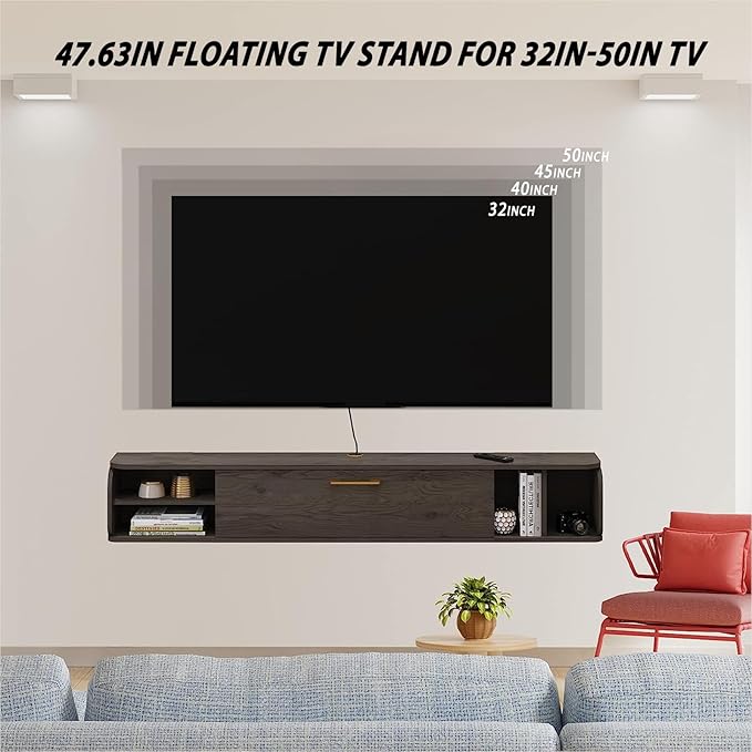 Floating TV Unit, Floating Shelves - Image 5