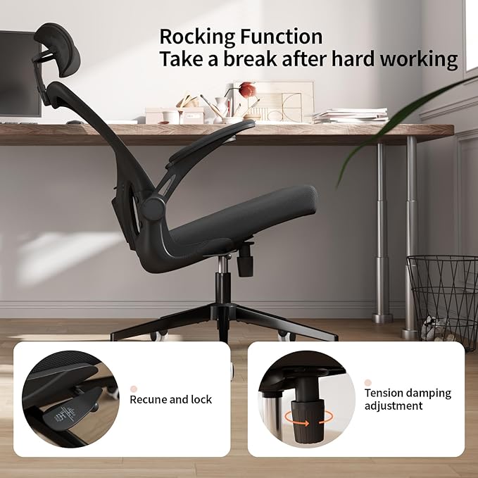Monhey Office Chair Ergonomic Desk Chair - Image 7
