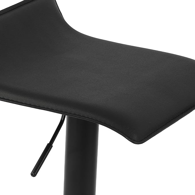 NOBPEINT Contemporary Chrome Air Lift Adjustable Swivel Bar Stool - Image 7