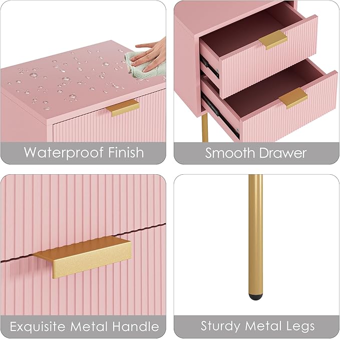 Nightstand, Morden Bedside Table - Image 6