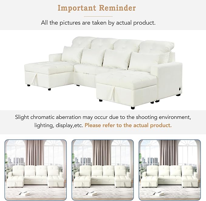 Ball & Cast 110.2" Oversized Versatile Sectional Sleep Sofa - Image 7