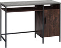 Sauder Market Commons Single Pedestal Desk, Rich Walnut Finish by SAUDER%C2%AE